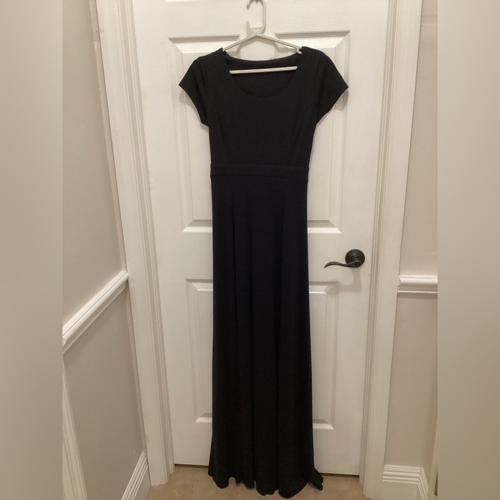 Cute Black Maxi Concert Dress
